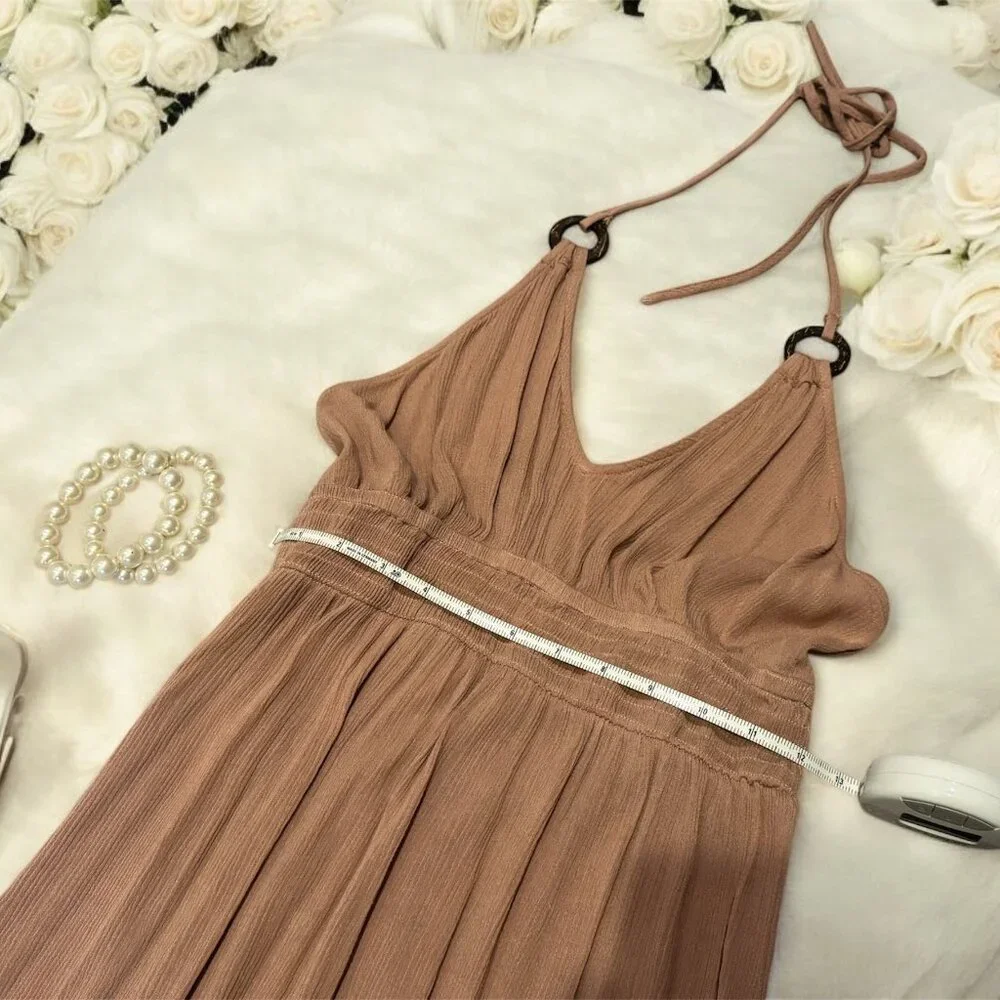 Cupshe Light Mauve Rayon Dress – Size Small - Picture 3 of 4